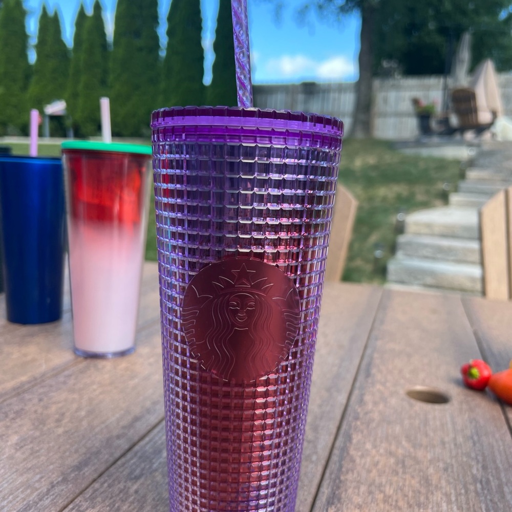 Starbucks purple and pink new cold cup! NEW!